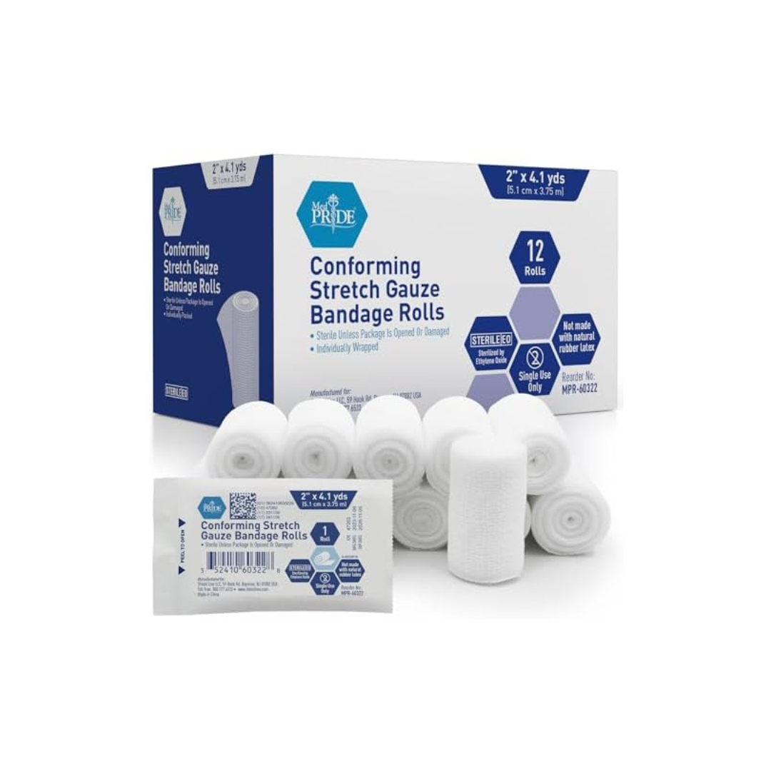 Conforming Bandage (12 Rolls, 2 in x 4.1 yd)