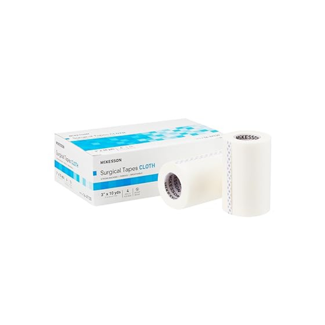 McKesson Surgical Tape (4 Rolls, 3 in x 10 yd)